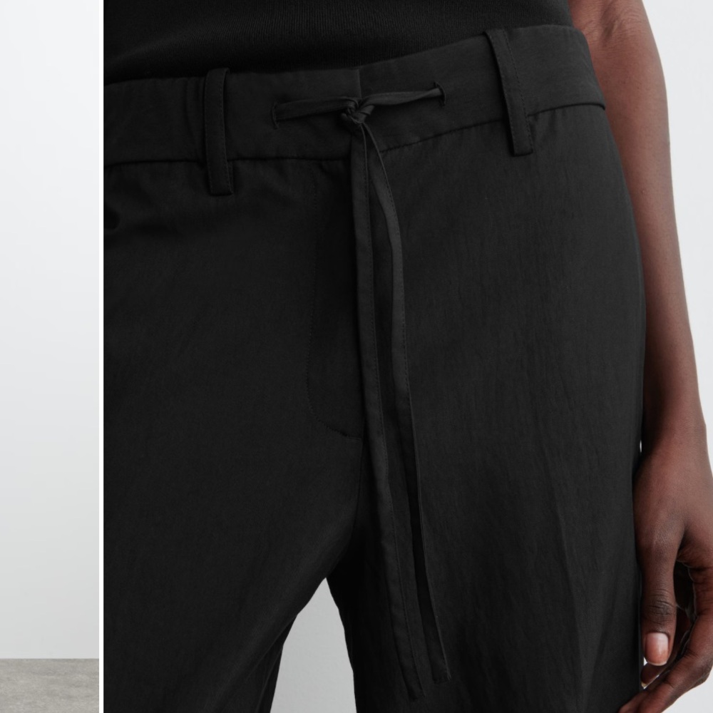 COS Black Drawstring Pants - Picture 4 of 6